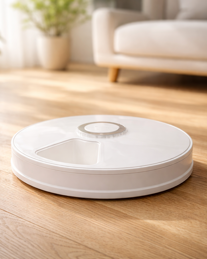 Distributeur Automatique de Croquettes  Toutou & Minou — 6 Repas Programmables  avec Message Vocal pour Chien & Chat