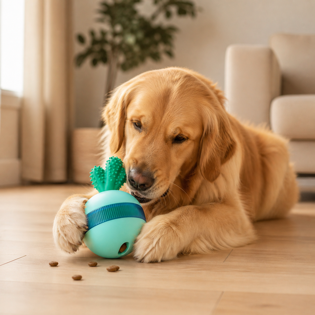 Jouet Distributeur de Friandises Toutou & Minou — Stimulation Mentale & Anti-Ennui pour Chien