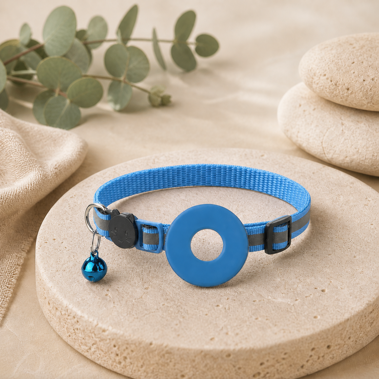 Collier Réfléchissant Porte-AirTag  Toutou & Minou — Sécurité Anti-Fugue  pour Chat & Chien