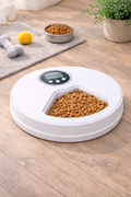 Distributeur Automatique de Croquettes  Toutou & Minou — 6 Repas Programmables  avec Message Vocal pour Chien & Chat